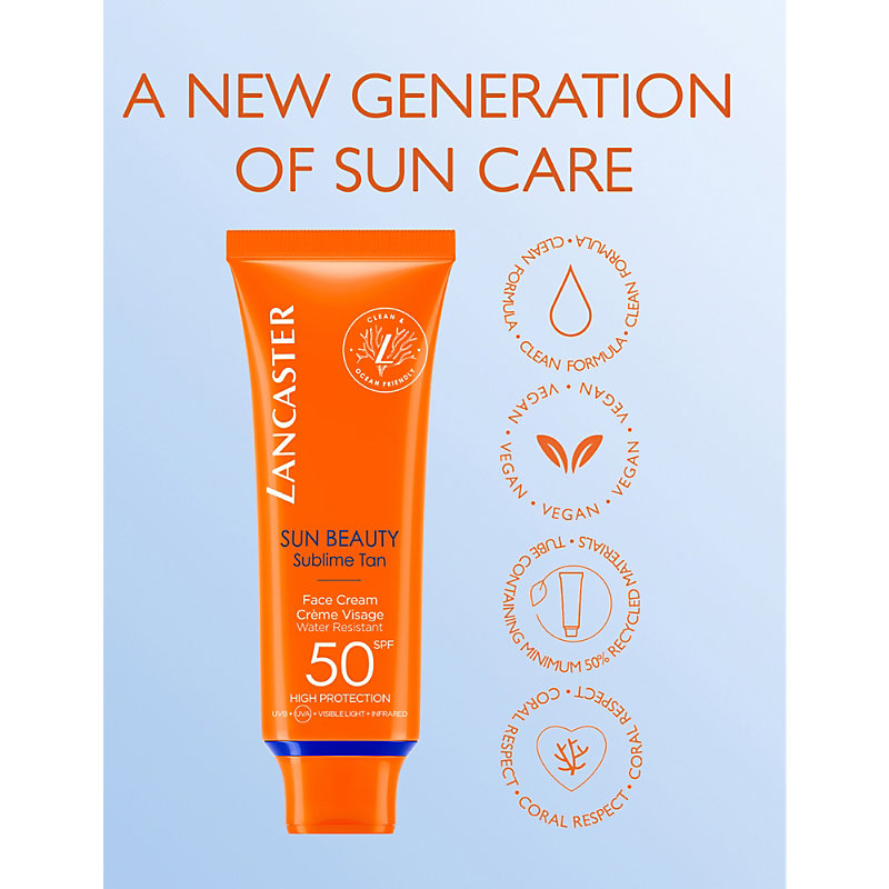 Shop Lancaster Sun Beauty Sublime Tan Spf50 Face Cream