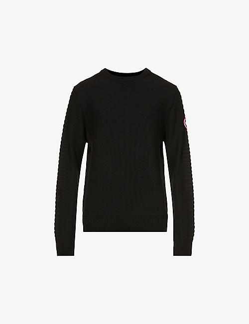 CANADA GOOSE: Paterson brand-patch regular-fit wool jumper
