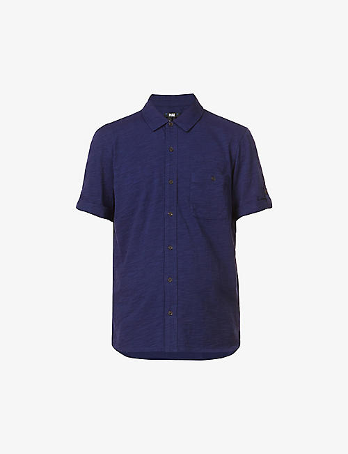 PAIGE: Braydens marled regular-fit cotton shirt