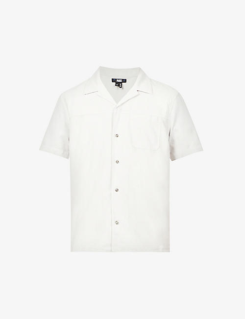 PAIGE: Hillman patch-pocket regular-fit cotton shirt