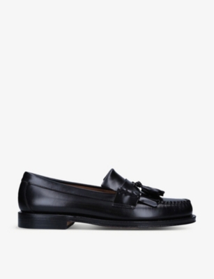 BASS WEEJUNS Layton Moc II tassel leather penny loafers