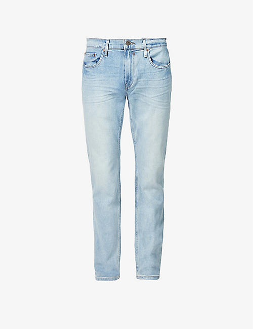 PAIGE: Federal slim-fit stretch cotton-blend denim jeans