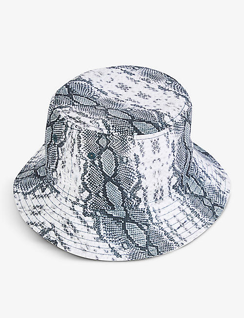 NEW ERA: Essential python-print woven bucket hat