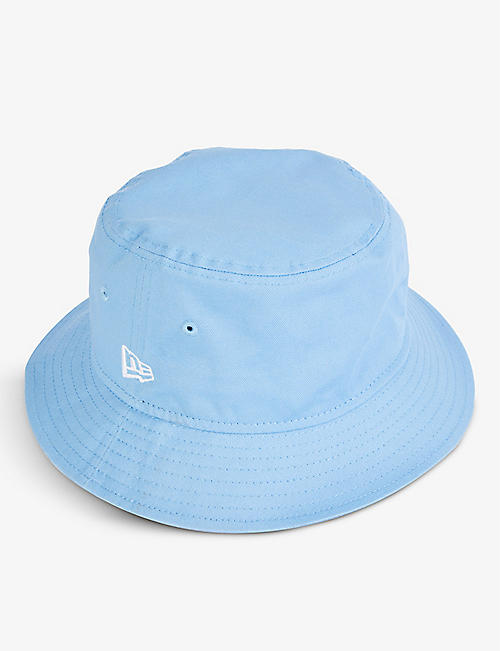 NEW ERA: Essential brand-embroidered cotton-twill bucket hat