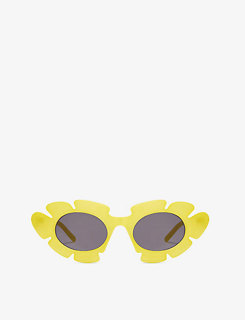 LOEWE: G000270X03 Loewe Paula's Ibiza flower-shaped acetate sunglasses