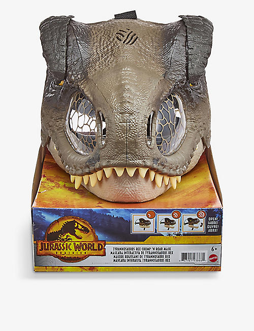 JURASSIC WORLD: Tyrannosaurus Rex Chomp N Roar mask dinosaur toy