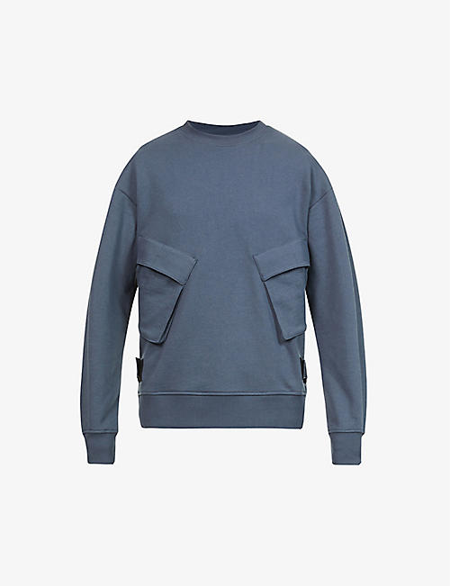G-STAR: Cargo-pocket loose-fit cotton-blend sweatshirt