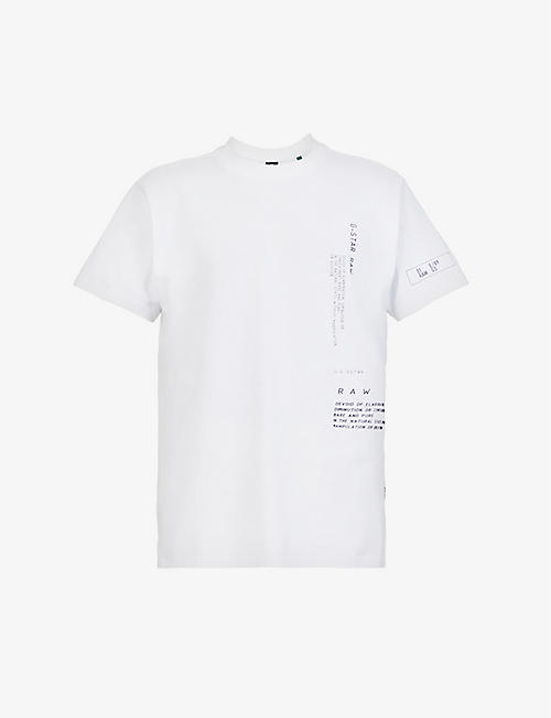 G-STAR: Logo-print organic-cotton T-shirt