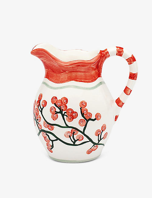 ANNA + NINA: Enchanted Forest hand-painted ceramic jug 21cm
