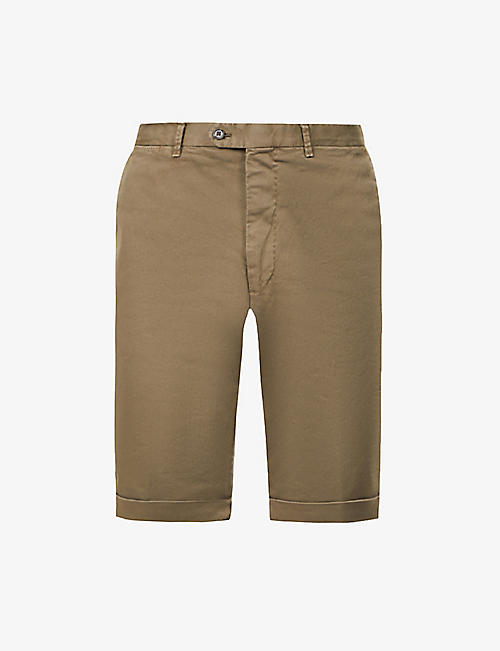 OSCAR JACOBSON: OJ Declan regular-rise stretch-cotton shorts