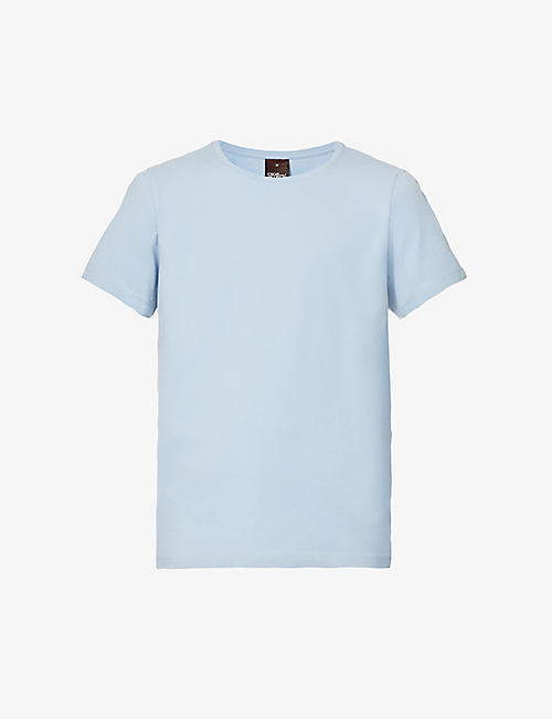 OSCAR JACOBSON: Kyran crewneck stretch-cotton T-shirt
