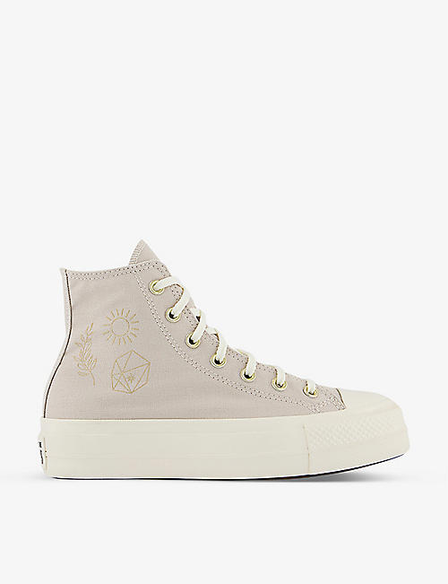 CONVERSE: All Star Lift canvas high-top trainers