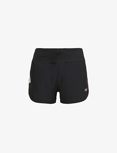 P.E NATION: In Play brand-tab recycled polyester-blend shorts
