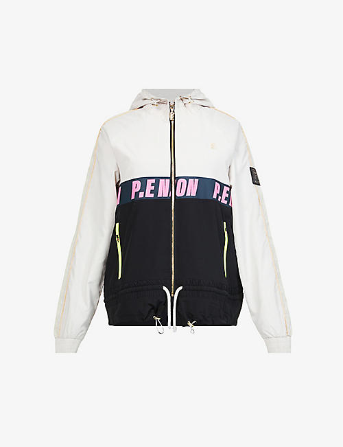P.E NATION: Man Down brand-tape relaxed-fit shell jacket