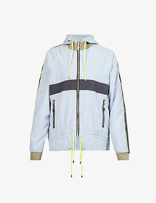 P.E NATION: Man Down brand-tape relaxed-fit shell jacket