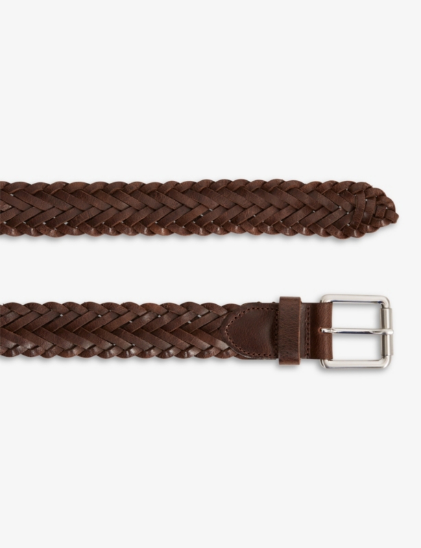 Carlton woven leather belt