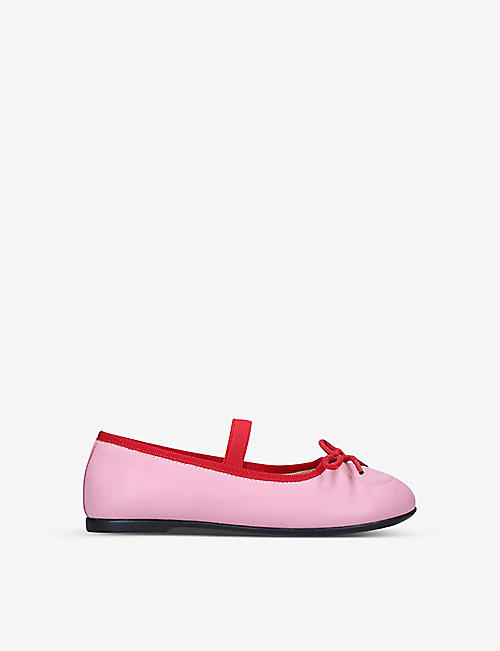 GUCCI: Carla bow-embellished patent-leather shoes 5-8 years