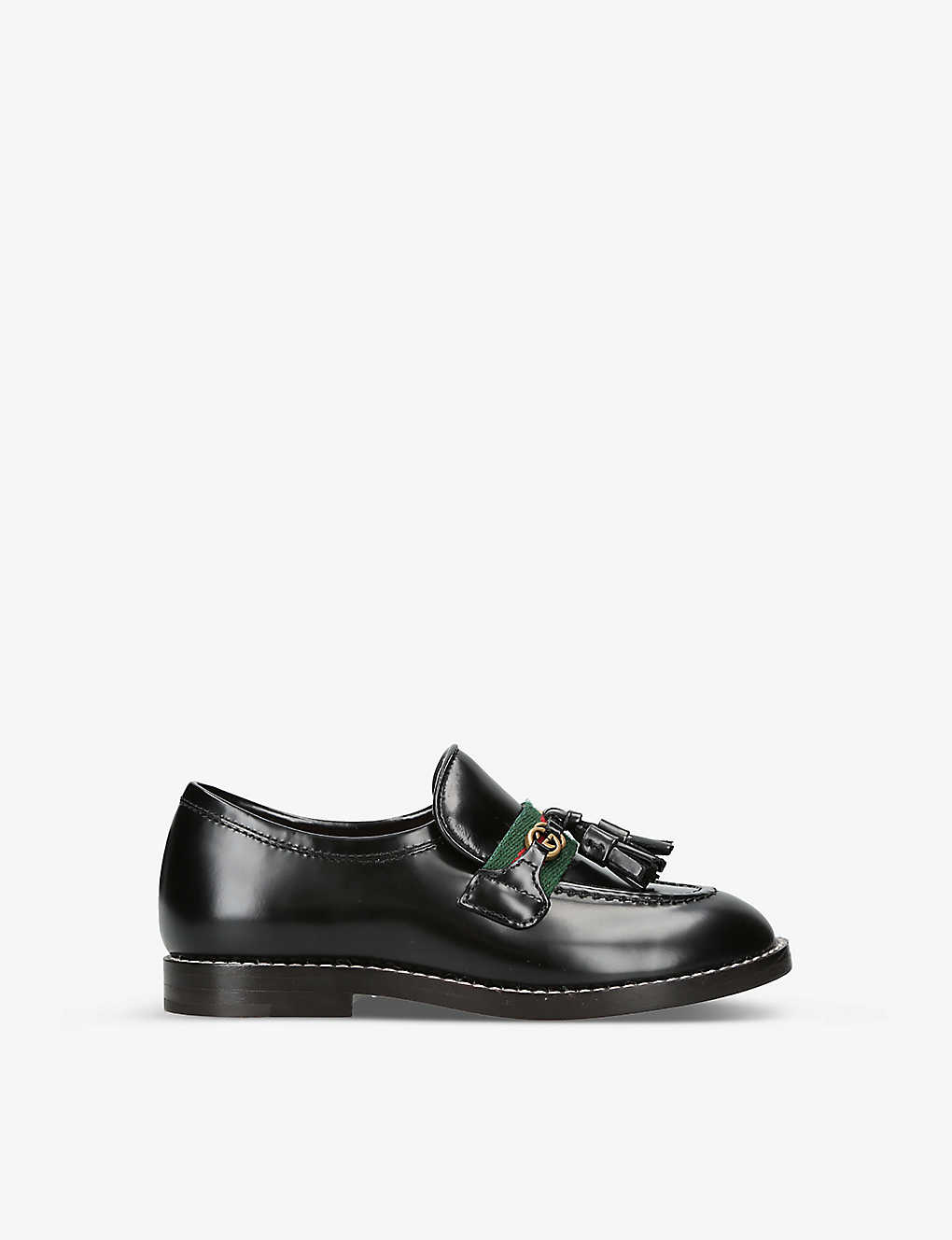 Gucci Boys Black Kids Faye Tasselled Leather Loafers 1-4 Years Old