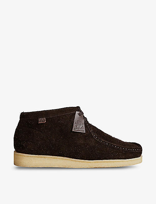 TED BAKER: Ted Baker x Padmore & Barnes leather moccasins boots