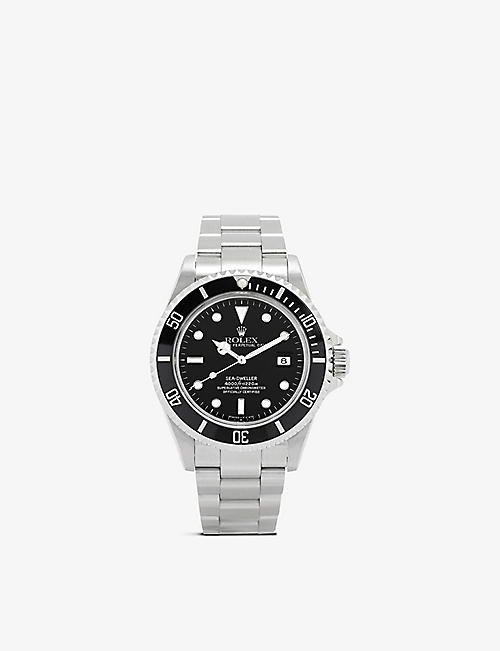 BUCHERER CERTIFIED PRE OWNED: Pre-loved Rolex J35709 Sea-Dweller stainless-steel automatic watch