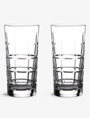 Waterford Gin Journeys Cluin Crystal-glass Hiball Tumblers Set Of Two