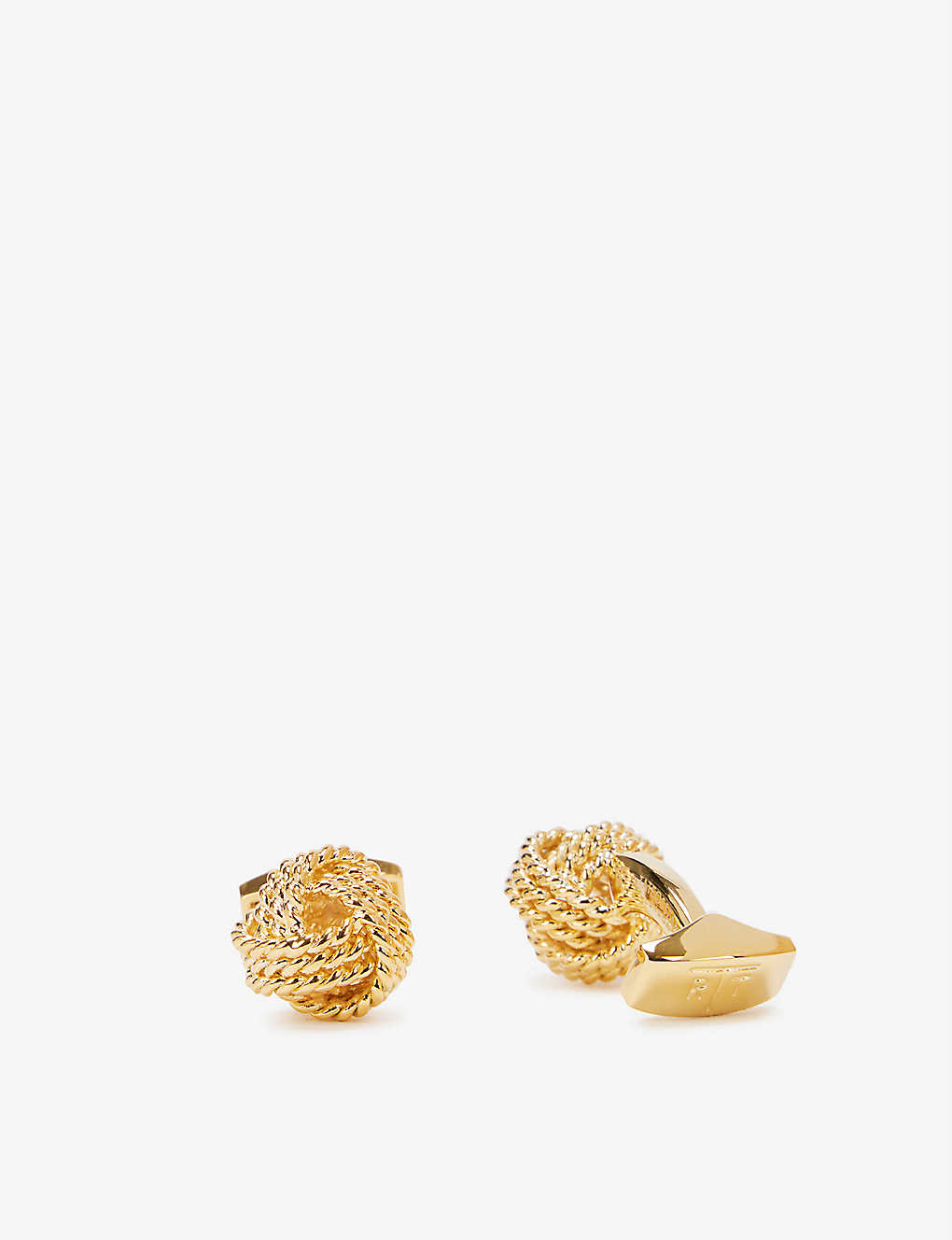 Tateossian Knot Gold-plated Cufflinks