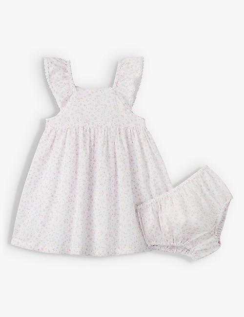 THE LITTLE WHITE COMPANY: Charlotte floral-print cotton dress 2-6 years
