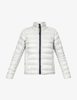 Canada Goose Cypress Padded Recycled Shell-down Jacket In Silver