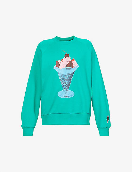 ICECREAM: Sundae graphic-print regular-fit cotton sweatshirt