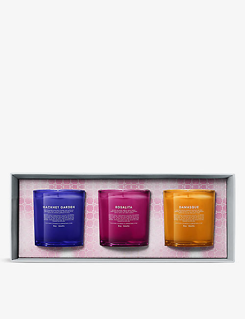 BOY SMELLS: Secret Garden scented candle set of three