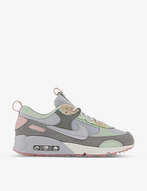 NIKE: Air Max 90 Futura leather and mesh low-top trainers