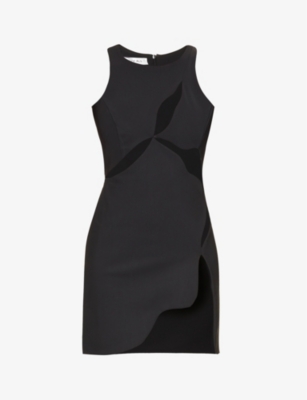 MOTHER OF ALL ARIEL CUT-OUT STRETCH-WOVEN MINI DRESS