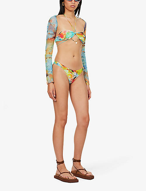 Medea bandeau stretch-woven bikini top Selfridges & Co Women Sport & Swimwear Swimwear Bikinis Bandeau Bikinis 