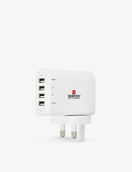 SKROSS: UK four-port USB charger