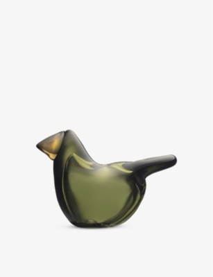 IITTALA: Birds by Toikka Flycatcher glass ornament 4.5cm