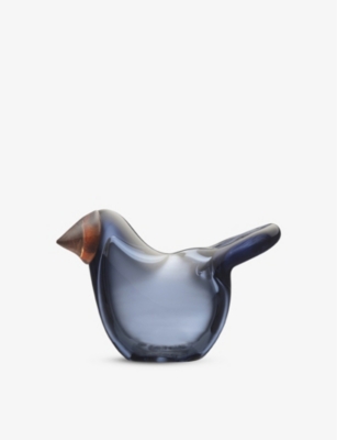 IITTALA: Birds by Toikka Flycatcher glass ornament 4.5cm