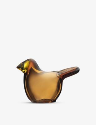 IITTALA: Birds by Toikka Flycatcher glass ornament 4.5cm