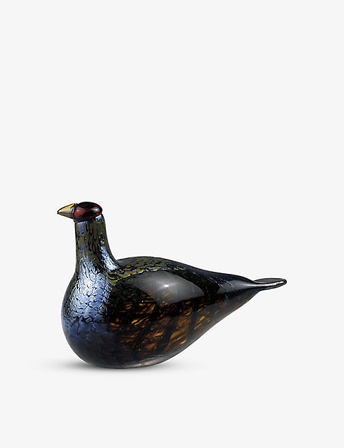 IITTALA: Birds by Toikka Capercaillie glass ornament 18cm