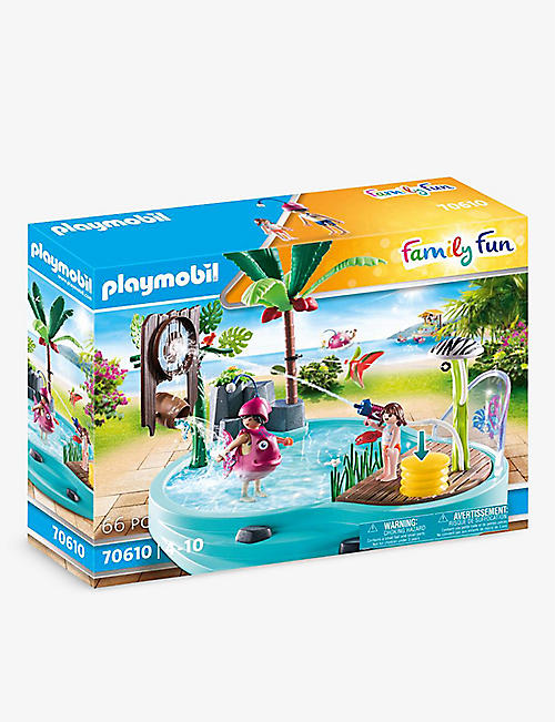 PLAYMOBIL: Family Fun 70610 Small Pool with Water Sprayer playset