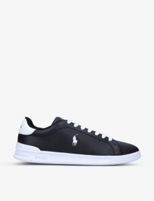 Polo Ralph Lauren Heritgae Court Ii Low-top Trainers In Blk/white