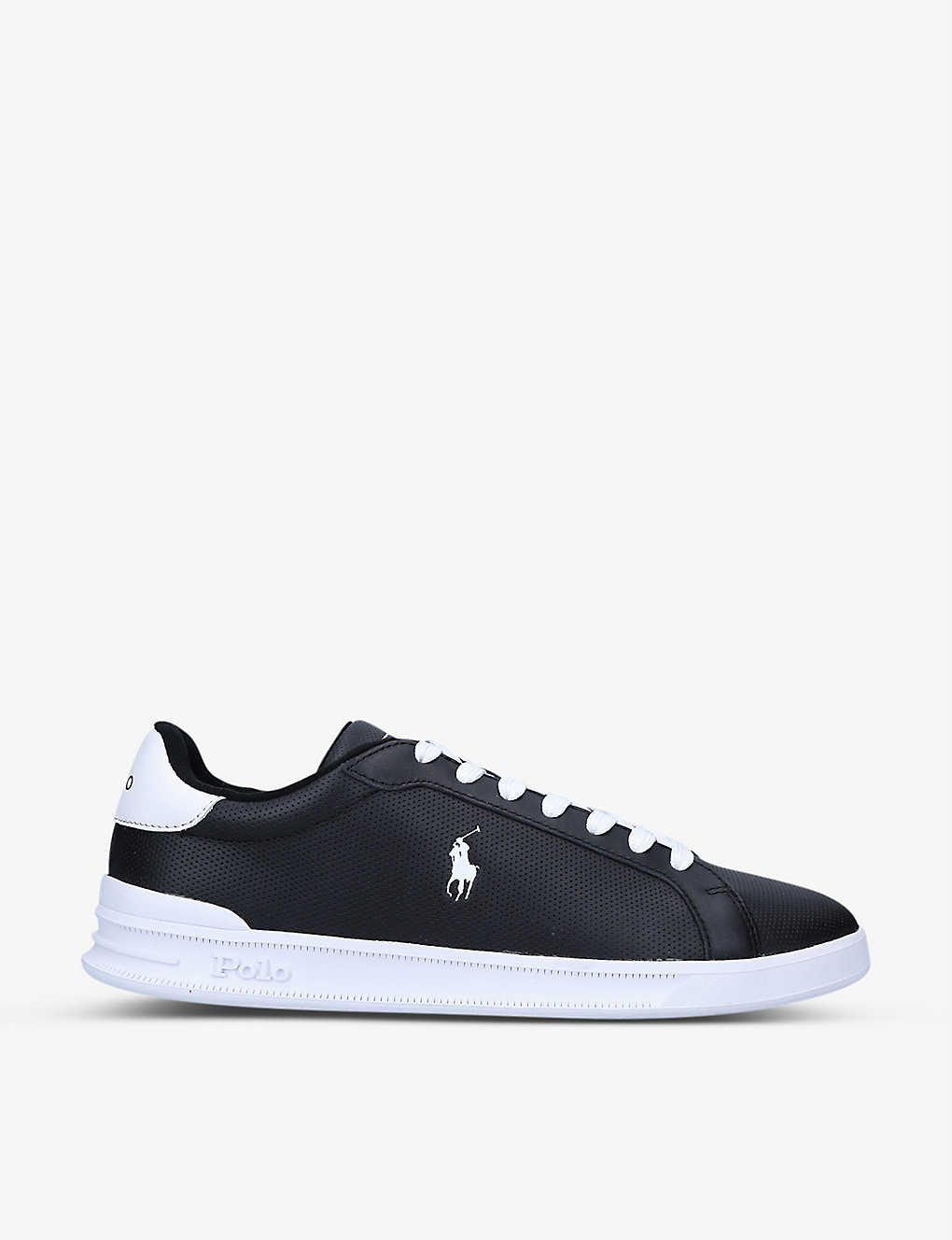 Polo Ralph Lauren Heritgae Court Ii Low-top Sneakers In Blk/white