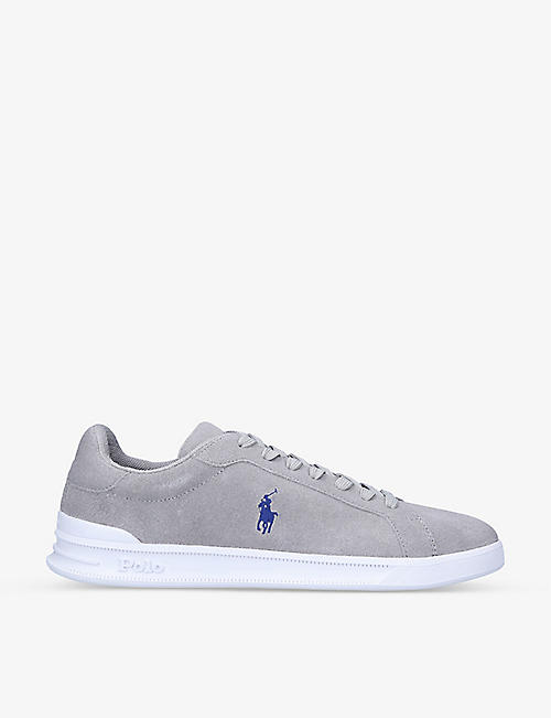 POLO RALPH LAUREN: Heritage Court II branded leather low-top trainers