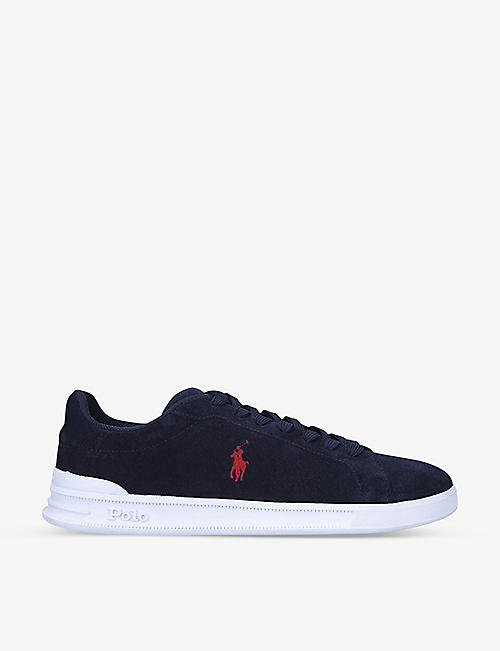 POLO RALPH LAUREN: Heritage Court II branded leather low-top trainers