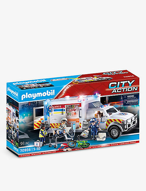 PLAYMOBIL: City Action 70936 Rescue Vehicles Ambulance playset