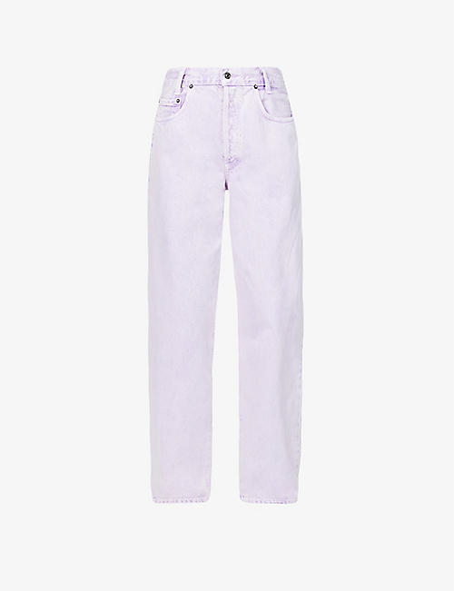 AGOLDE: Baggy tapered-leg organic-cotton denim jeans
