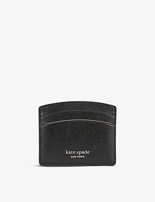 KATE SPADE NEW YORK: Spencer leather card holder