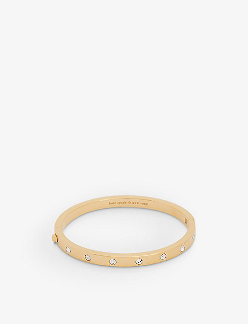 KATE SPADE NEW YORK: Set in Stone metal and glass bangle