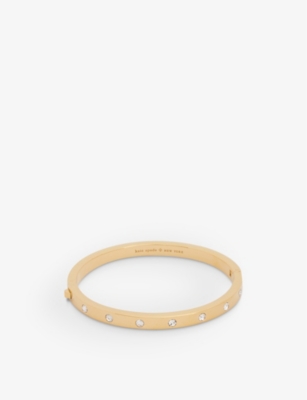 KATE SPADE NEW YORK - Set in Stone metal and glass bangle | Selfridges.com