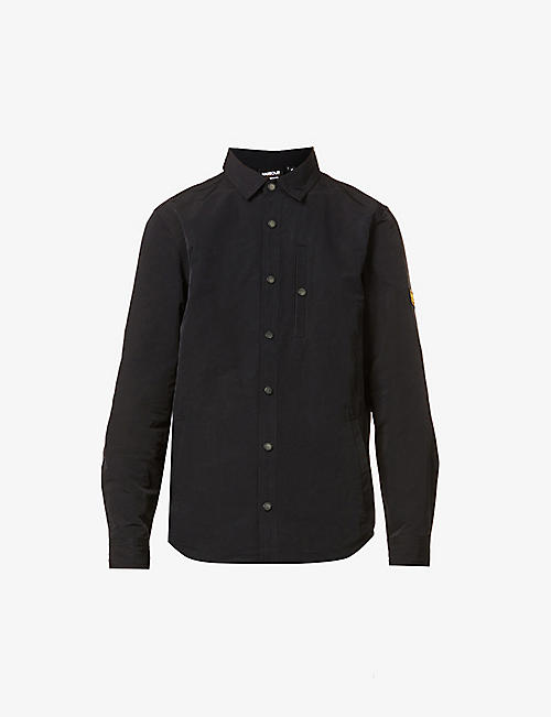 BARBOUR INTERNATIONAL: Legacy brand-patch relaxed-fit shell overshirt