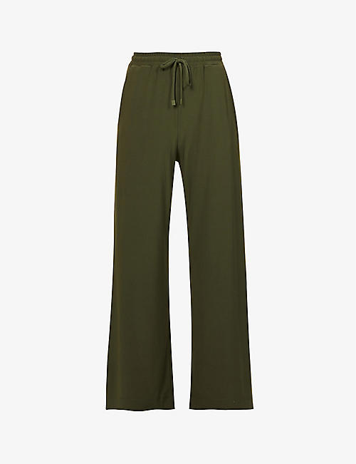 MAX MARA: Parsec mid-rise wide stretch-woven trousers
